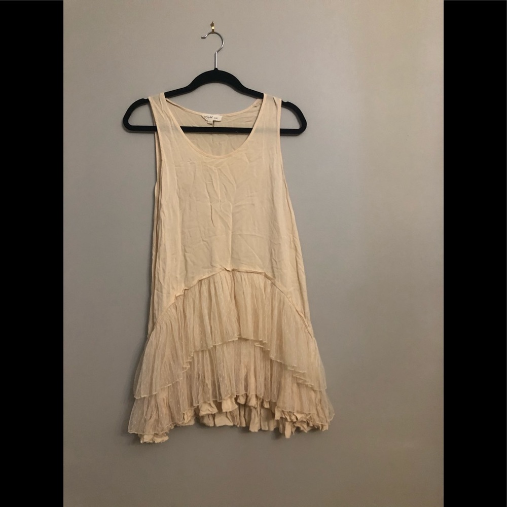 Ciel cotton cream and tulle playful dress